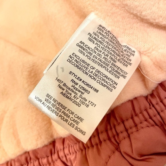 KENZIE | Faux Fur Trim Wave Puffer Jacket Size 18 mo - Picture 7 of 7